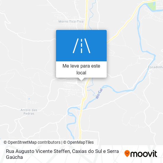 Rua Augusto Vicente Steffen mapa