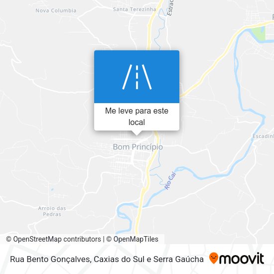Rua Bento Gonçalves mapa