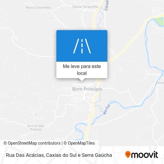 Rua Das Acácias mapa