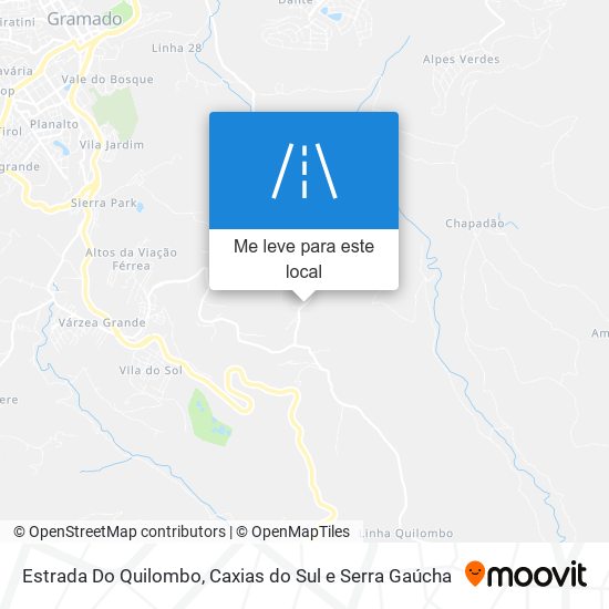 Estrada Do Quilombo mapa