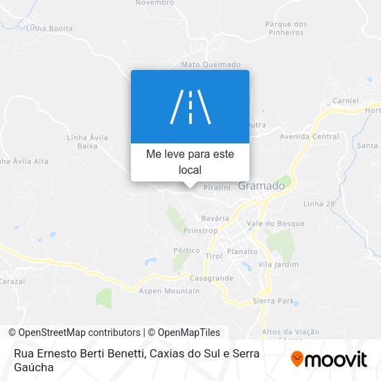 Rua Ernesto Berti Benetti mapa