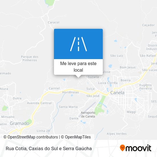 Rua Cotia mapa