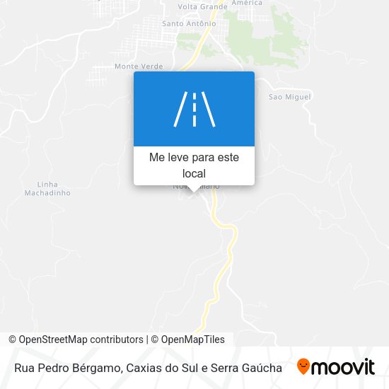 Rua Pedro Bérgamo mapa