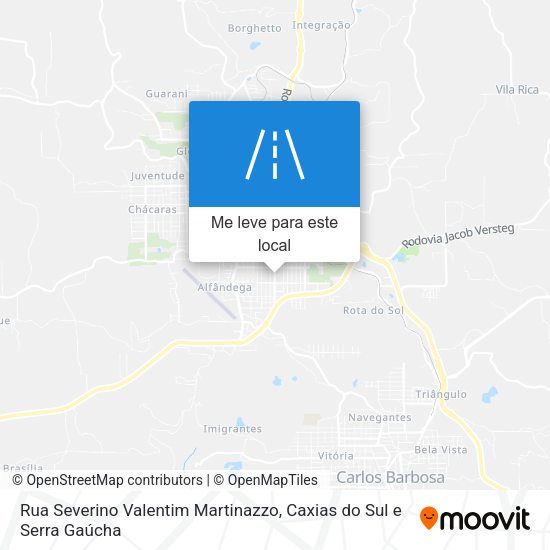 Rua Severino Valentim Martinazzo mapa
