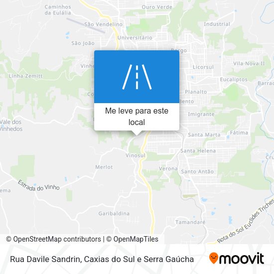 Rua Davile Sandrin mapa