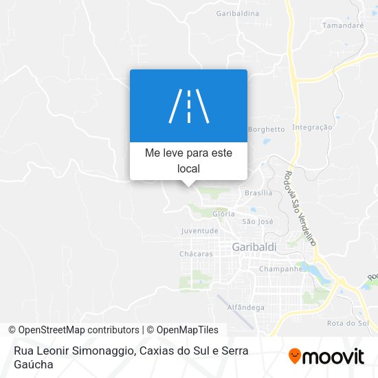 Rua Leonir Simonaggio mapa