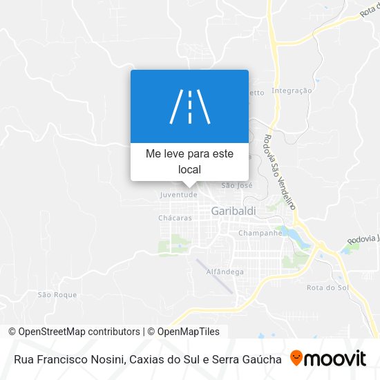 Rua Francisco Nosini mapa