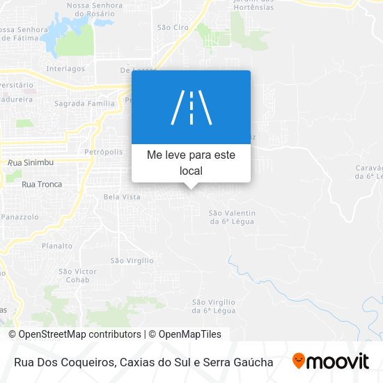 Rua Dos Coqueiros mapa
