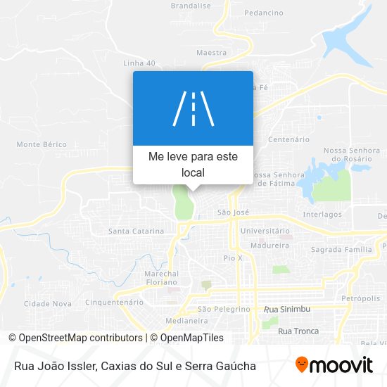 Rua João Issler mapa