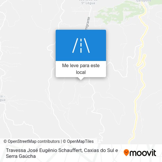 Travessa José Eugênio Schauffert mapa