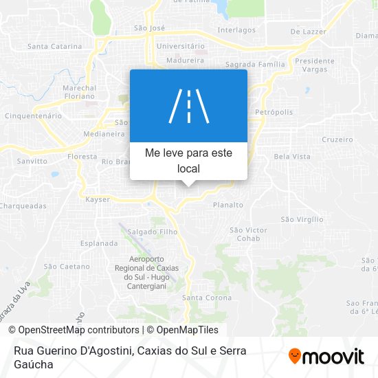 Rua Guerino D'Agostini mapa