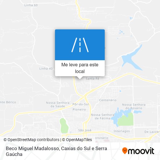 Beco Miguel Madalosso mapa
