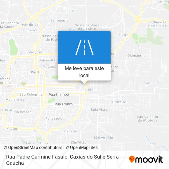 Rua Padre Carmine Fasulo mapa