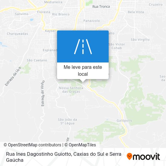 Rua Ines Dagostinho Guiotto mapa
