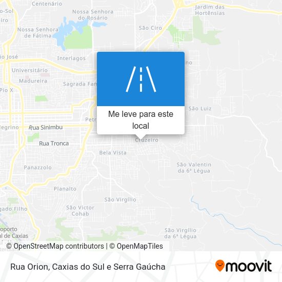 Rua Orion mapa