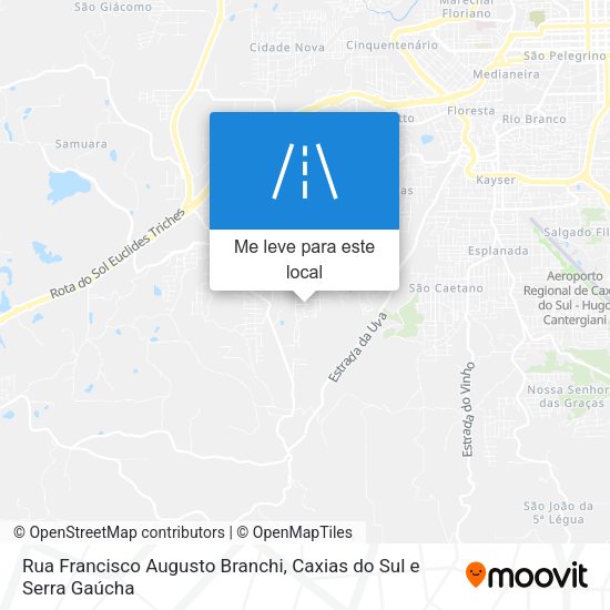 Rua Francisco Augusto Branchi mapa