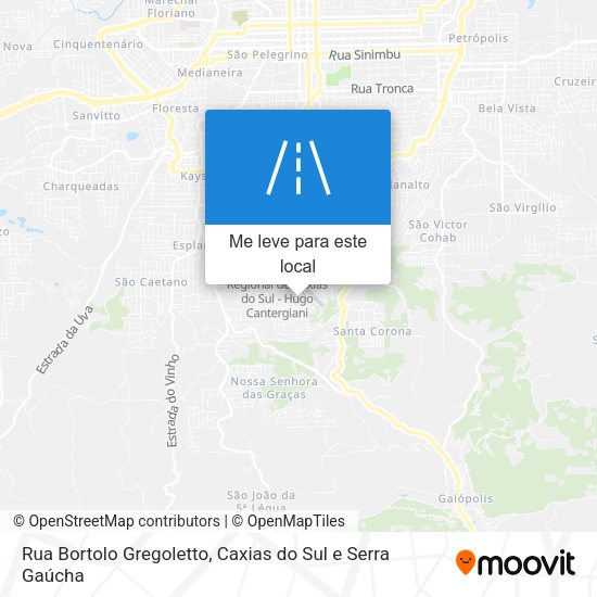 Rua Bortolo Gregoletto mapa