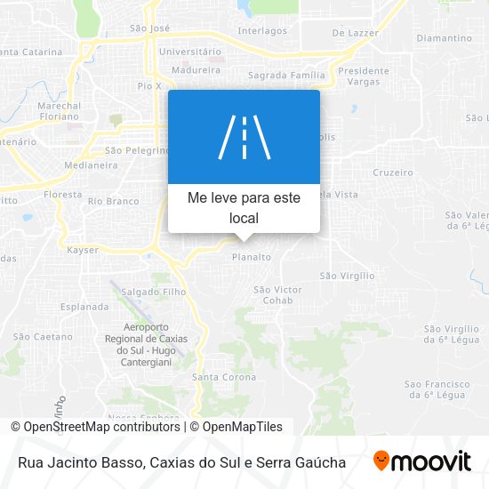 Rua Jacinto Basso mapa