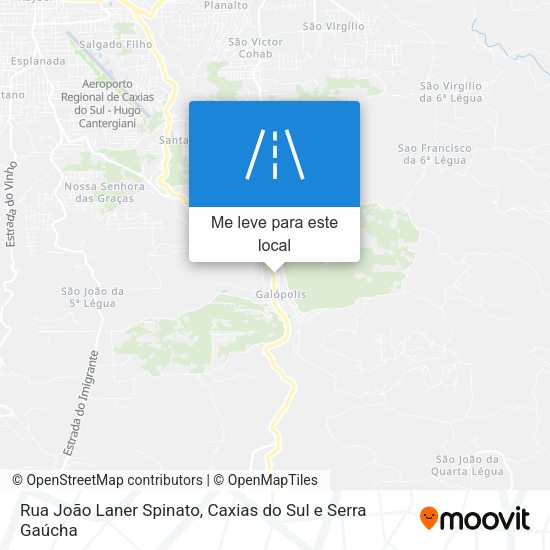 Rua João Laner Spinato mapa