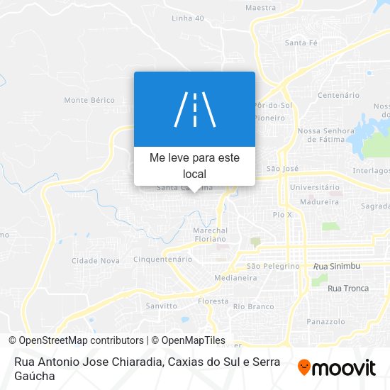 Rua Antonio Jose Chiaradia mapa