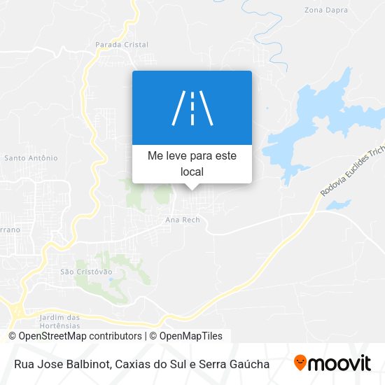 Rua Jose Balbinot mapa