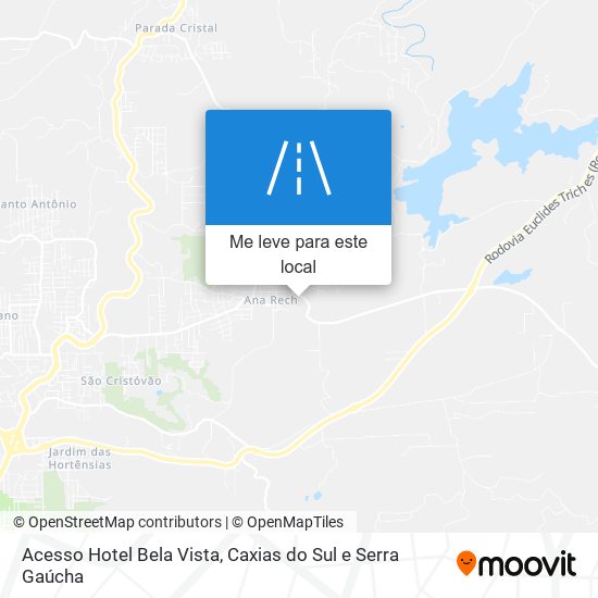 Acesso Hotel Bela Vista mapa