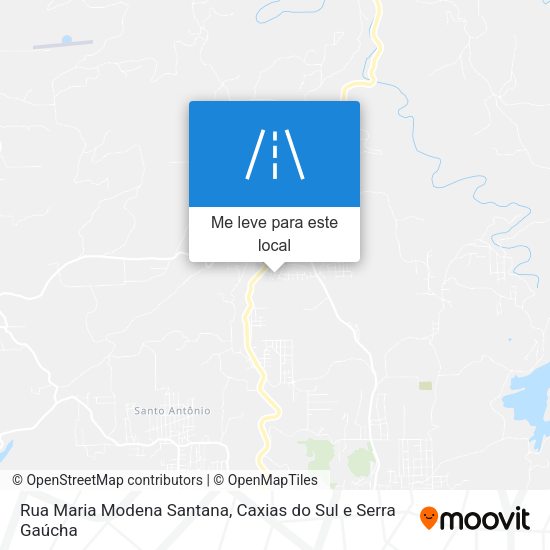 Rua Maria Modena Santana mapa