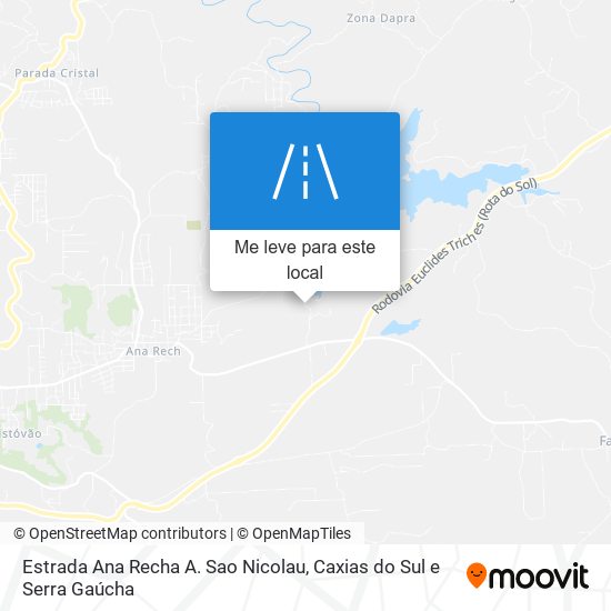 Estrada Ana Recha A. Sao Nicolau mapa
