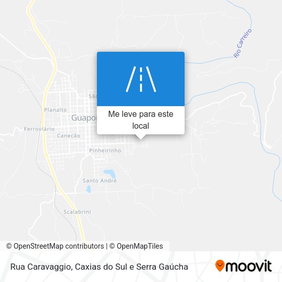 Rua Caravaggio mapa