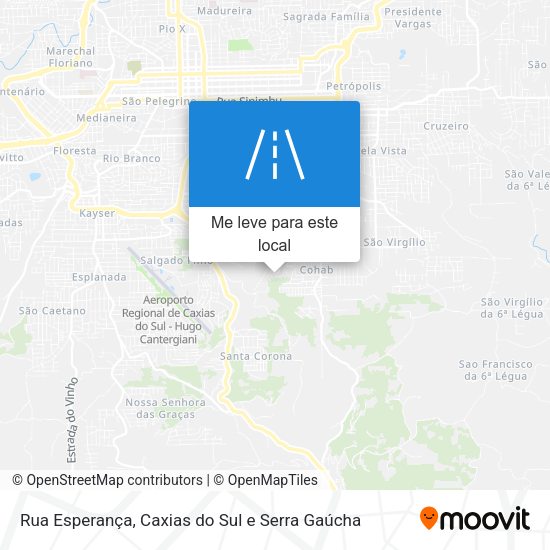 Rua Esperança mapa