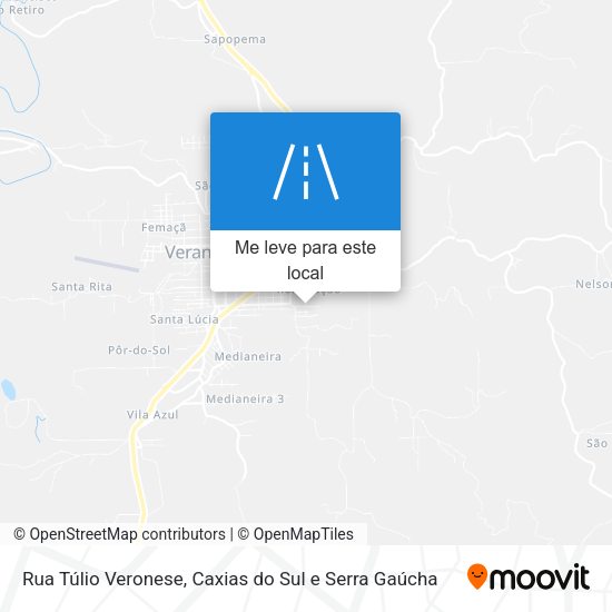 Rua Túlio Veronese mapa