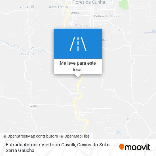 Estrada Antonio Victtorio Cavalli mapa
