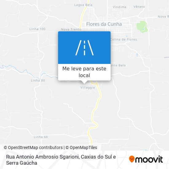 Rua Antonio Ambrosio Sgarioni mapa