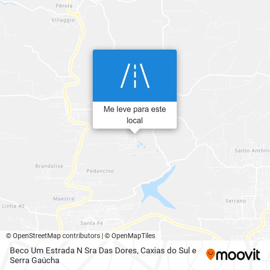 Beco Um Estrada N Sra Das Dores mapa