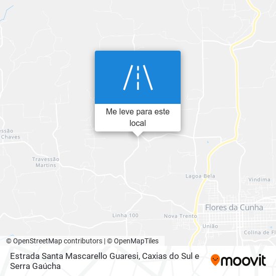 Estrada Santa Mascarello Guaresi mapa