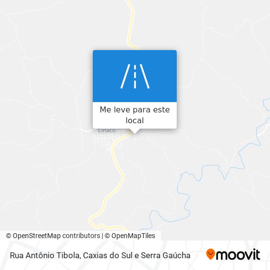Rua Antônio Tibola mapa