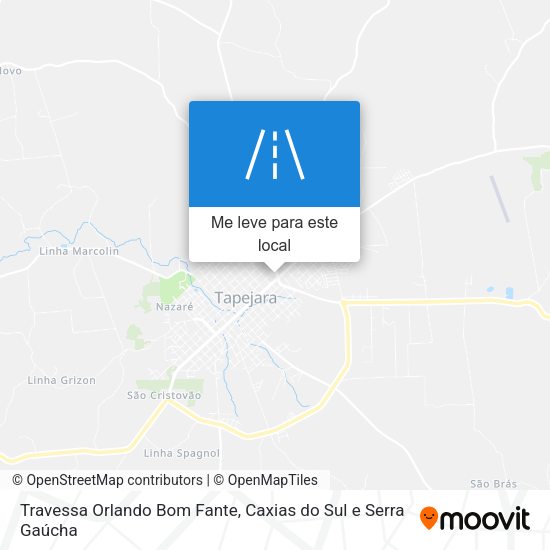 Travessa Orlando Bom Fante mapa