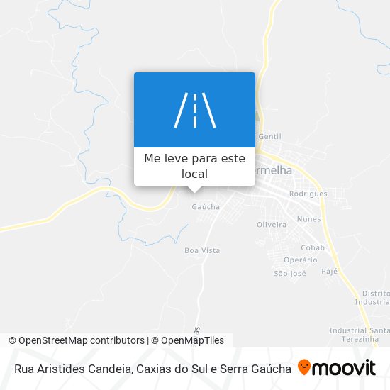 Rua Aristides Candeia mapa