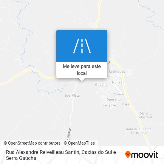 Rua Alexandre Reiveilleau Santin mapa