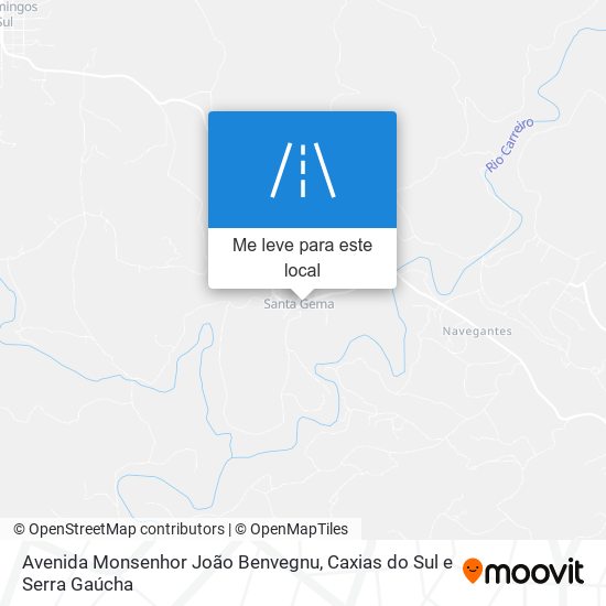 Avenida Monsenhor João Benvegnu mapa