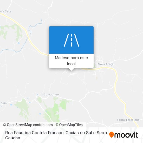 Rua Faustina Costela Frasson mapa