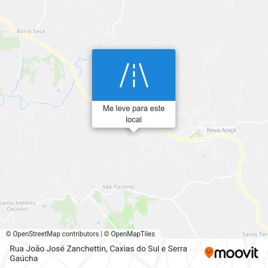 Rua João José Zanchettin mapa