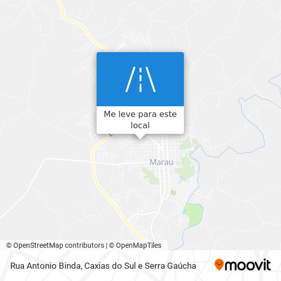Rua Antonio Binda mapa