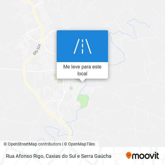 Rua Afonso Rigo mapa