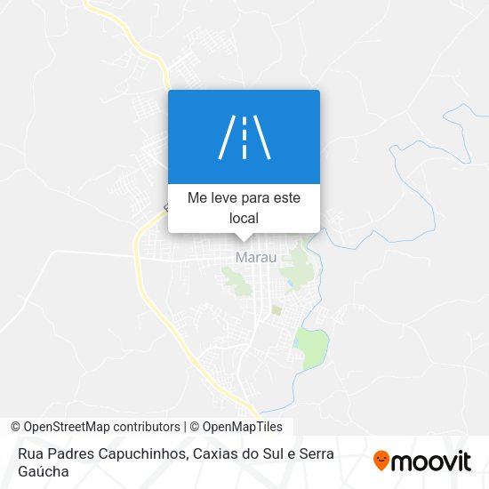 Rua Padres Capuchinhos mapa