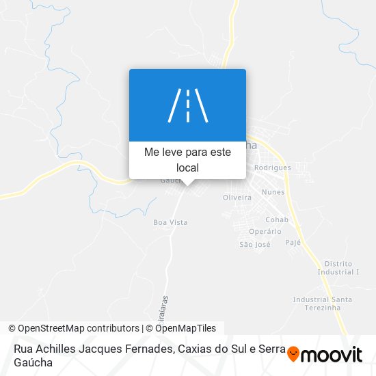 Rua Achilles Jacques Fernades mapa