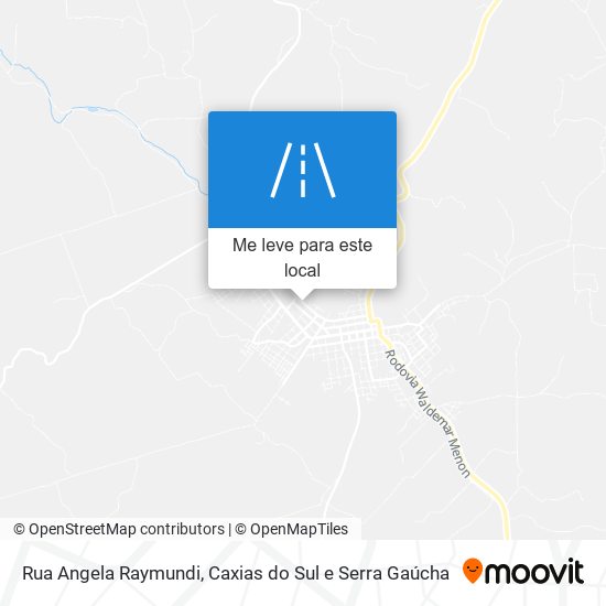 Rua Angela Raymundi mapa