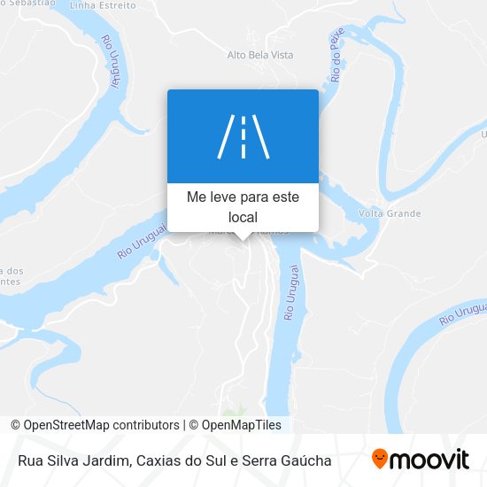 Rua Silva Jardim mapa