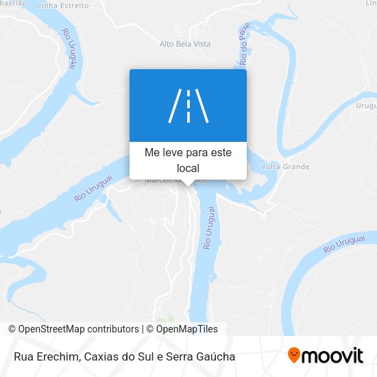 Rua Erechim mapa