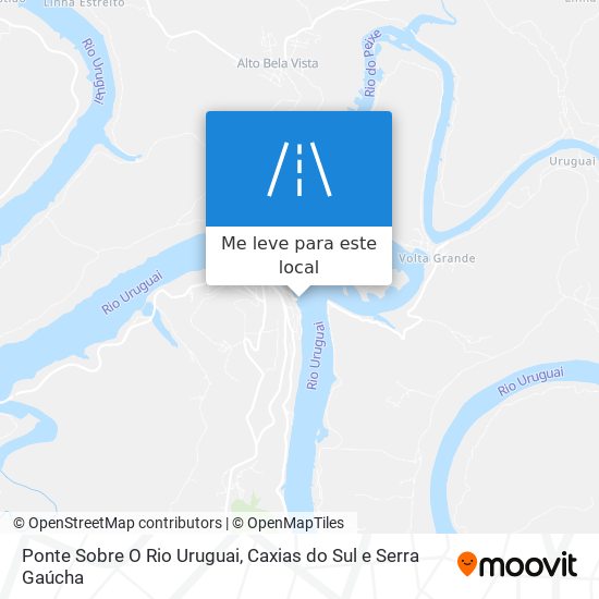 Ponte Sobre O Rio Uruguai mapa